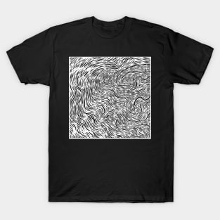 Nirmana Line Art Pattern Full Print T-Shirt